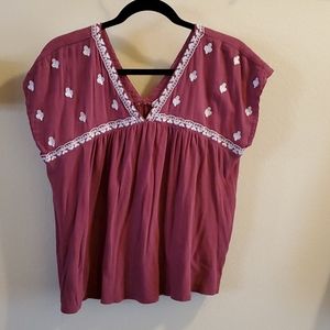 Lucky Brand Embroidered Top - Med